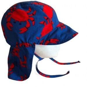 iPLAY EUC BOYS GIRLS BLUE RED BEACH HAT SUMMER POOL HATS SIZE TODDLER 2 4 YRS